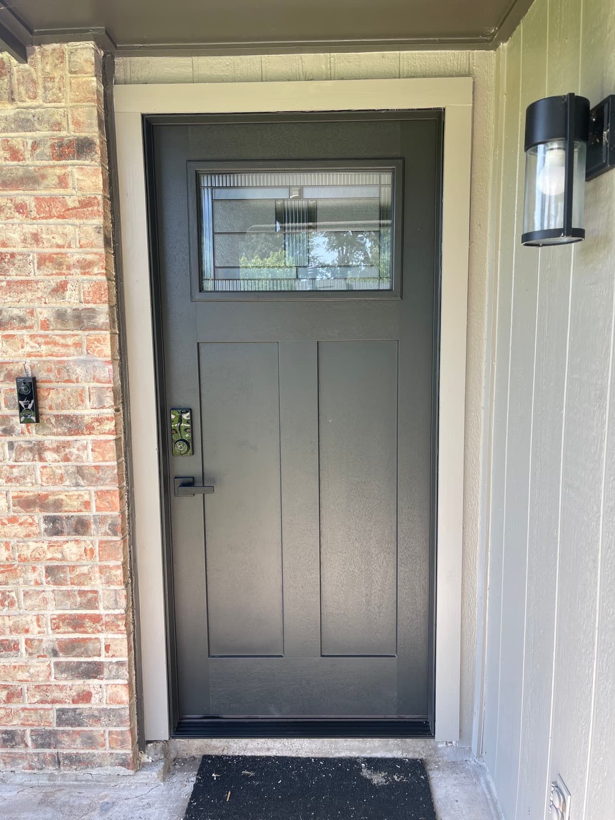 Modern front door installation
