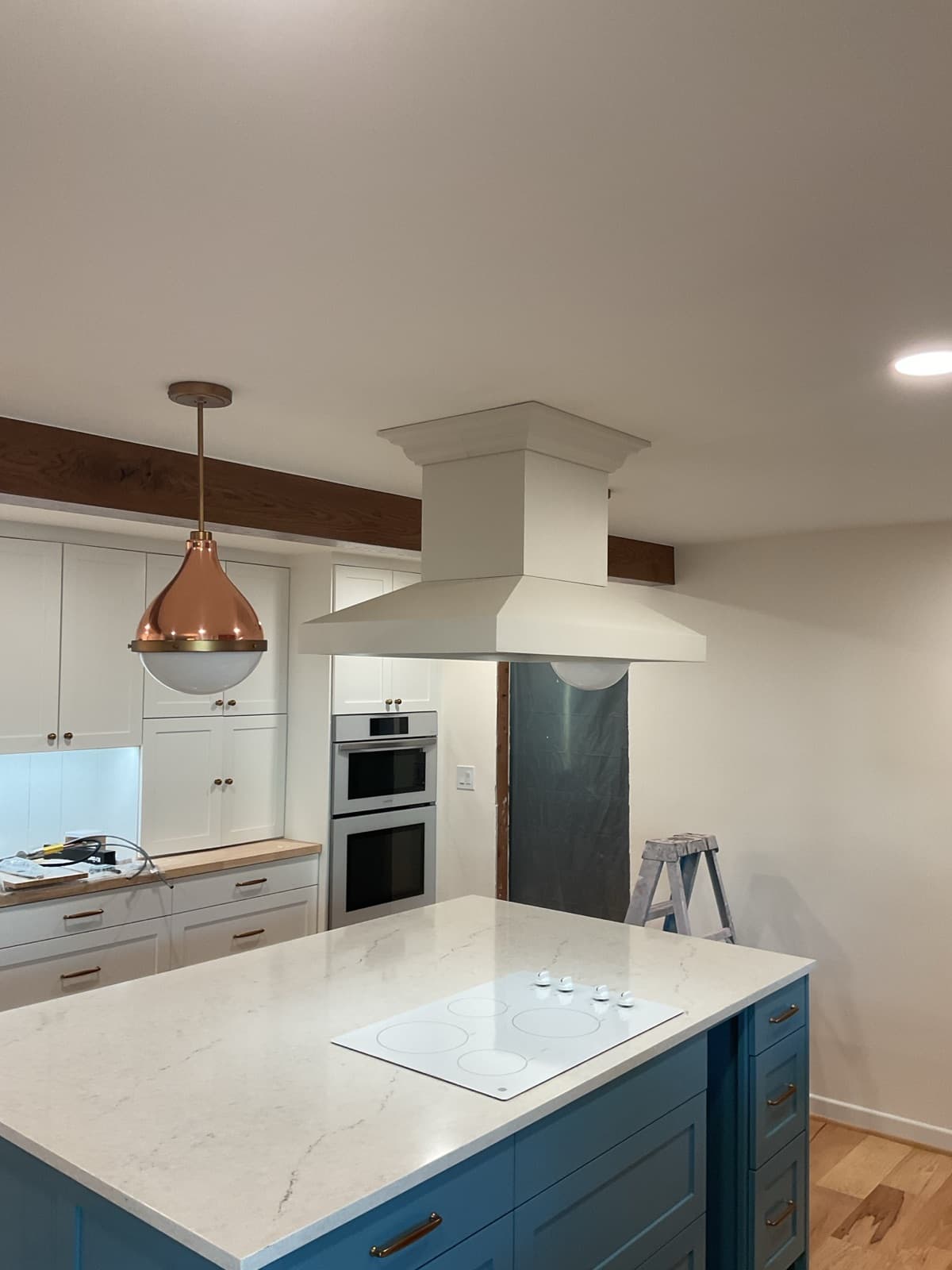 Legit Handyman truck through doorway with stone walkway