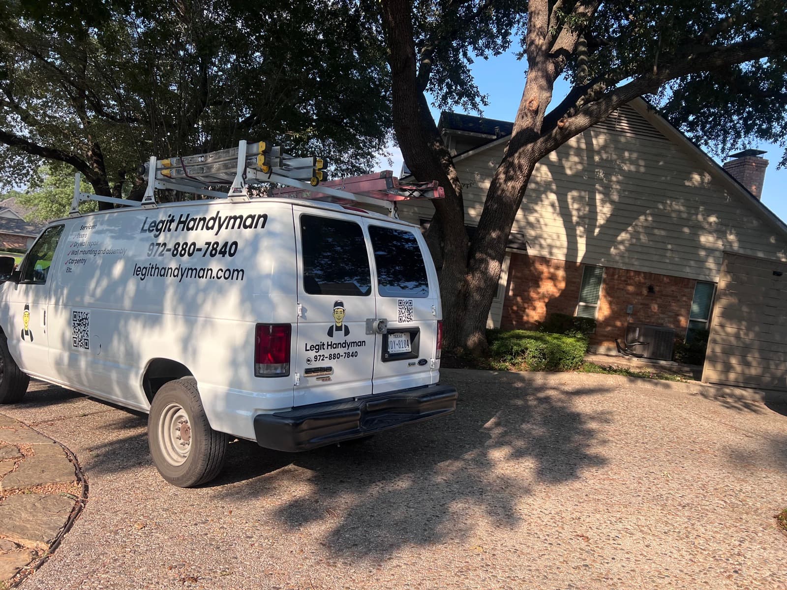 Legit Handyman branded service van